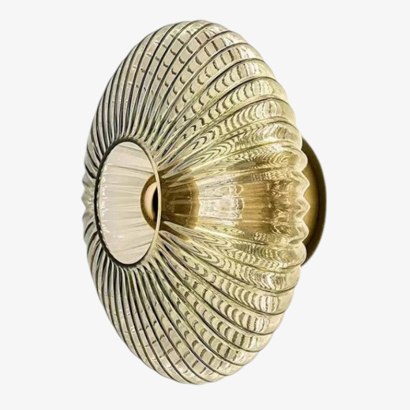 Elegante Ronde Wandlamp van Glas met LED