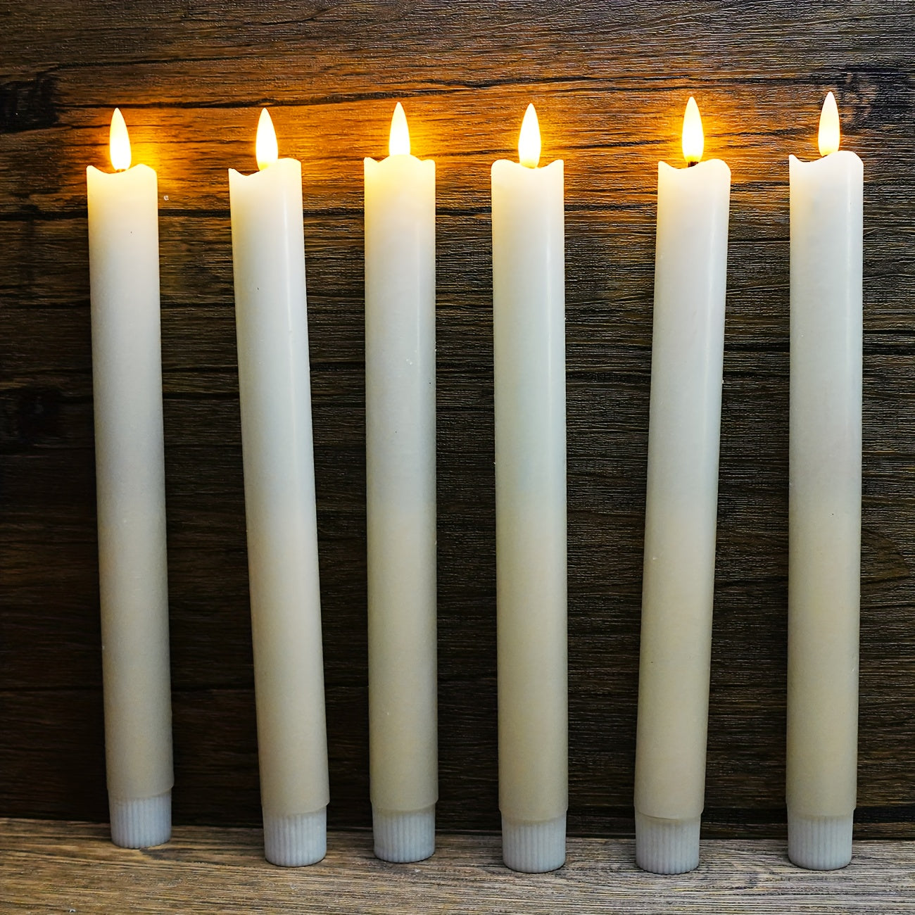 Flameless Kegelkaarsen met Afstandsbediening – Ivoor Wit LED Decoratieve Kaarsen voor Binnen en Buiten 3