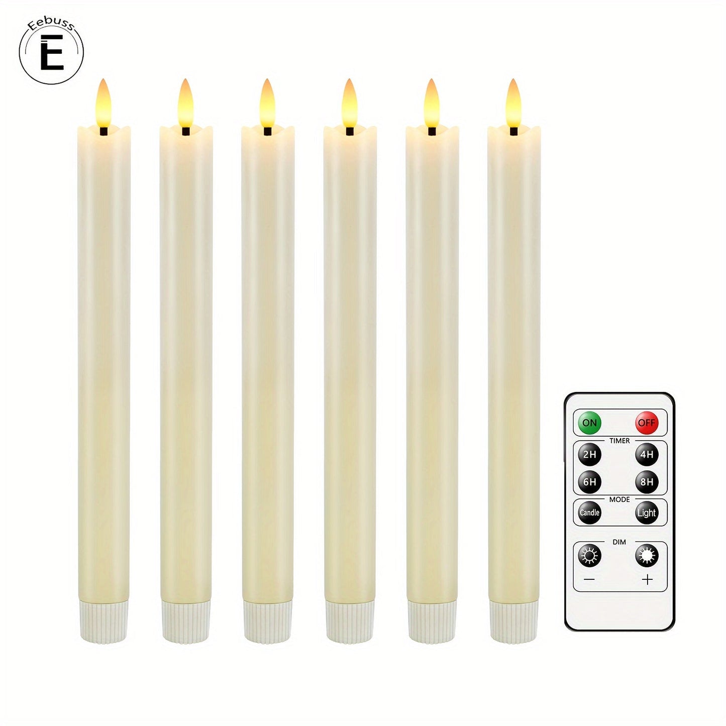 Flameless Kegelkaarsen met Afstandsbediening – Ivoor Wit LED Decoratieve Kaarsen voor Binnen en Buiten 4