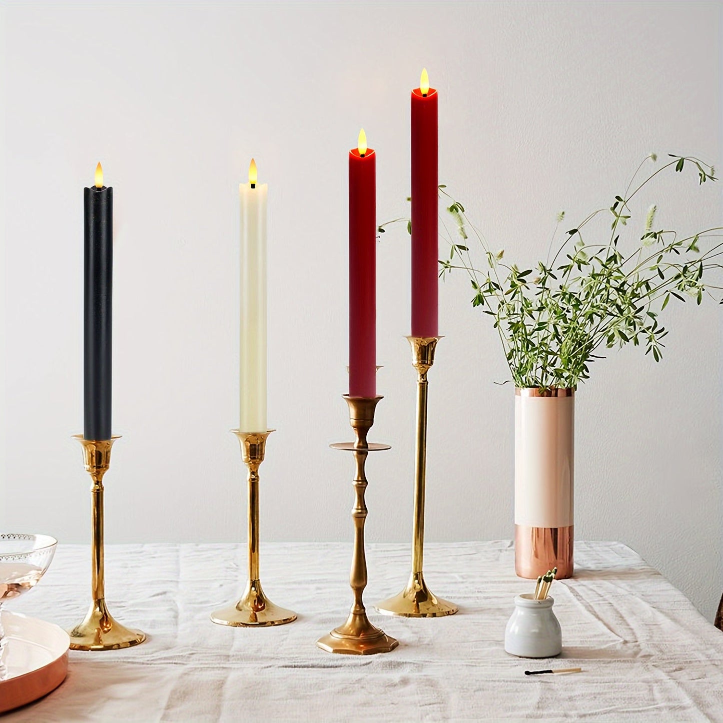 Flameless Kegelkaarsen met Afstandsbediening – Ivoor Wit LED Decoratieve Kaarsen voor Binnen en Buiten 8