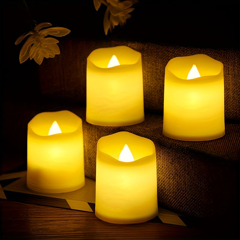 Flameless LED Theelichtjes op Batterijen - Veilig en Romantisch voor Bruiloften, 24/50/100 Stuks 6