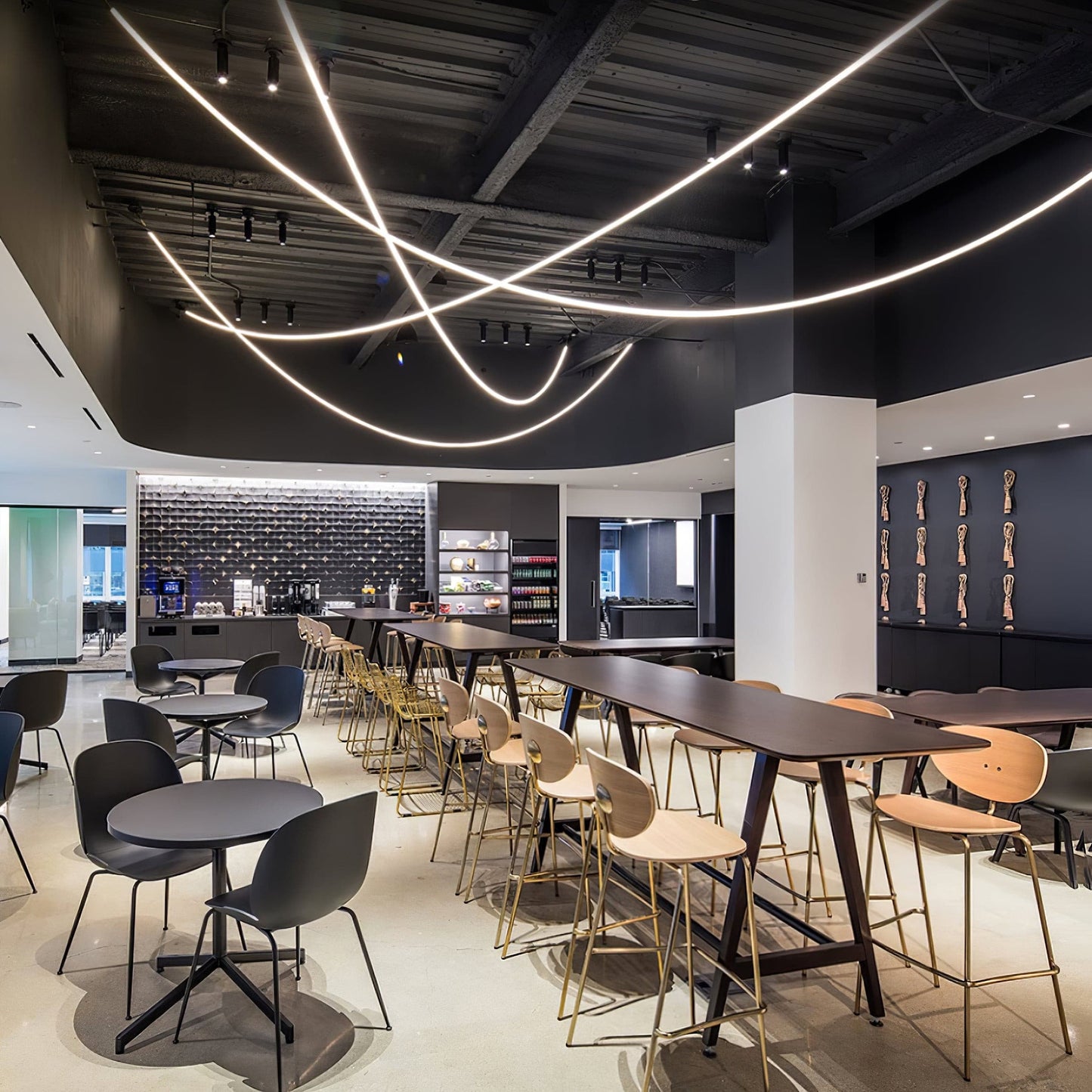 Flexibele Dimbare Hanglamp Zwart voor Eettafel – LED Woonkamer Lamp met Aangepaste Lengte 6