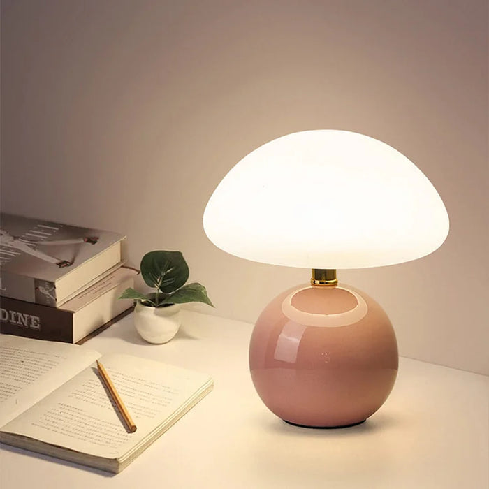 Franse Crème Paddenstoel Hanglamp – Elegante LED Verlichting voor Woonkamer en Slaapkamer 8