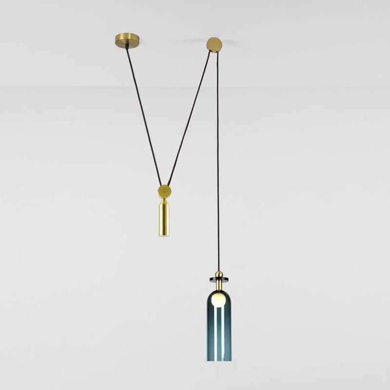 Industriele Eettafel Hanglamp met Geometrisch Design C: 10cm x H 35cm