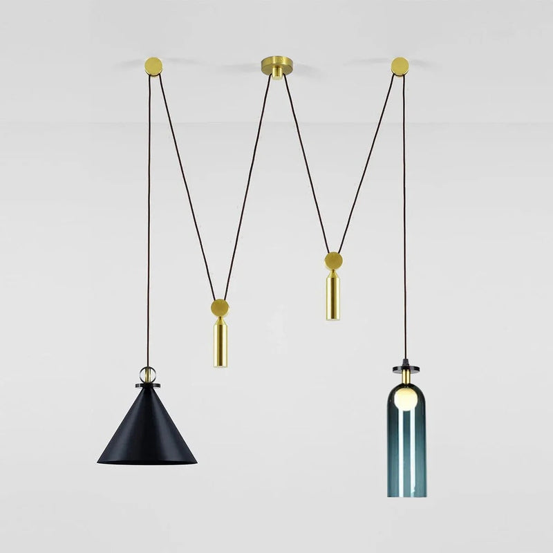 Industriele Eettafel Hanglamp met Geometrisch Design