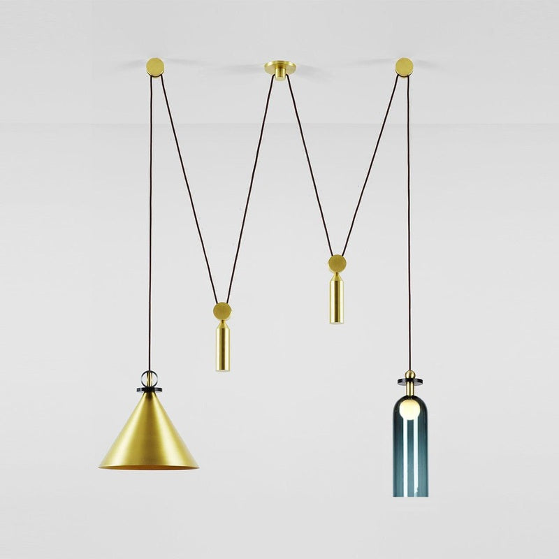 Industriele Eettafel Hanglamp met Geometrisch Design
