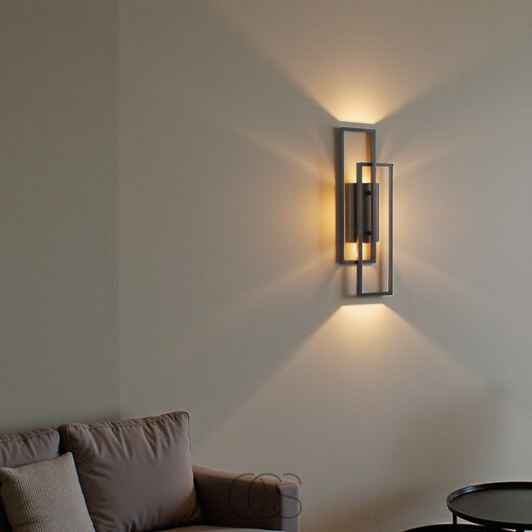 Geometrische LED Wandlamp met Afstandsbediening voor Binnengebruik – Dimbare Muurlamp 3