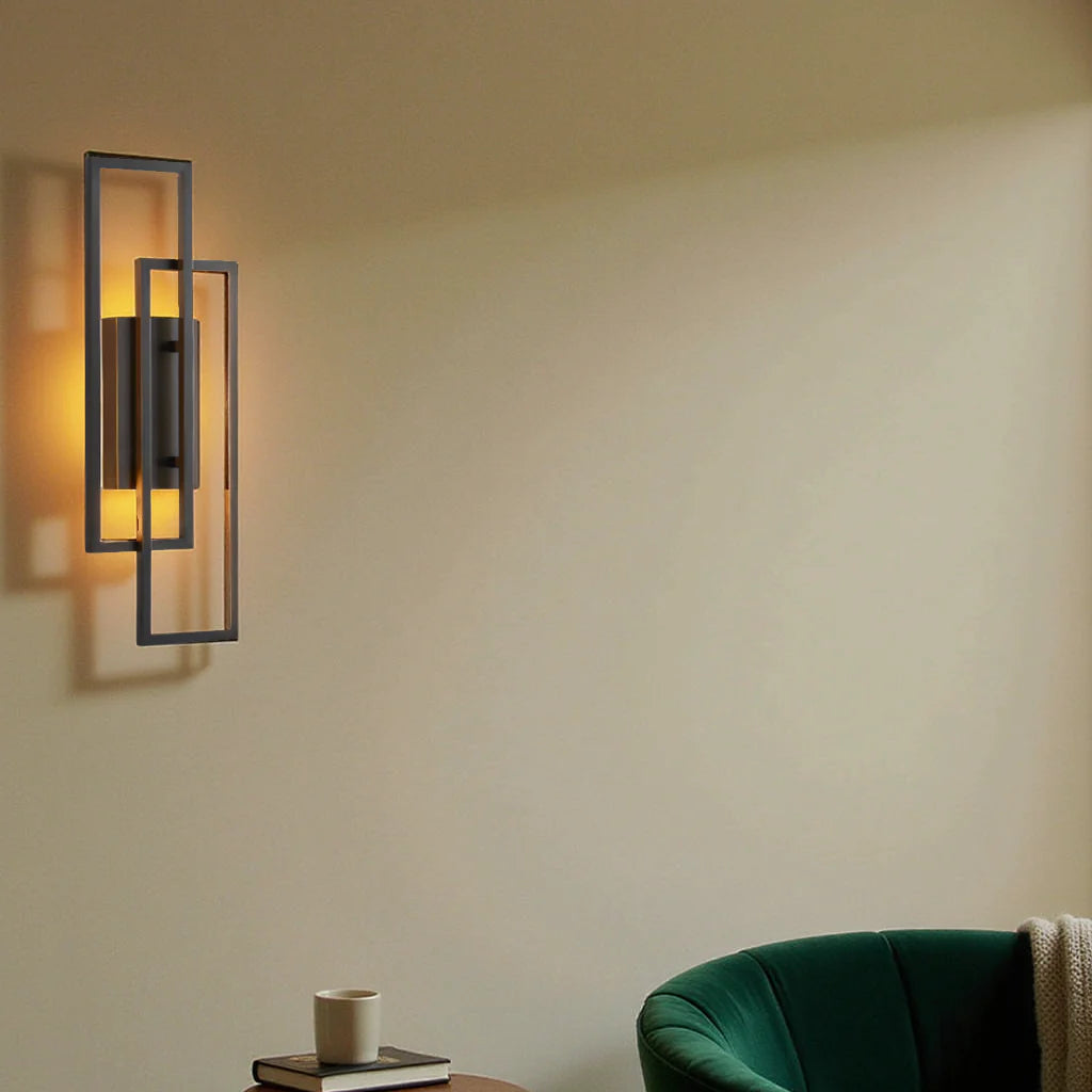 Geometrische LED Wandlamp met Afstandsbediening voor Binnengebruik – Dimbare Muurlamp 4