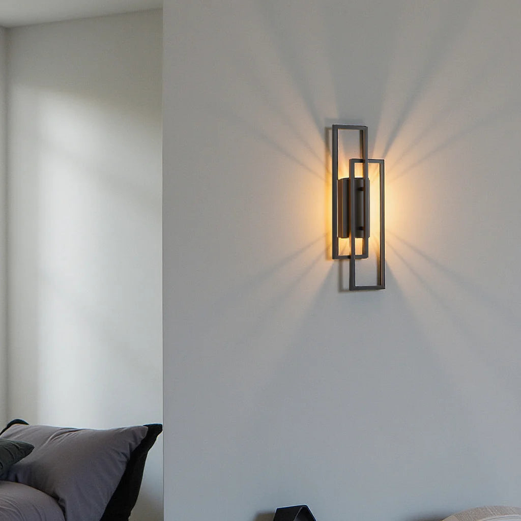 Geometrische LED Wandlamp met Afstandsbediening voor Binnengebruik – Dimbare Muurlamp 5