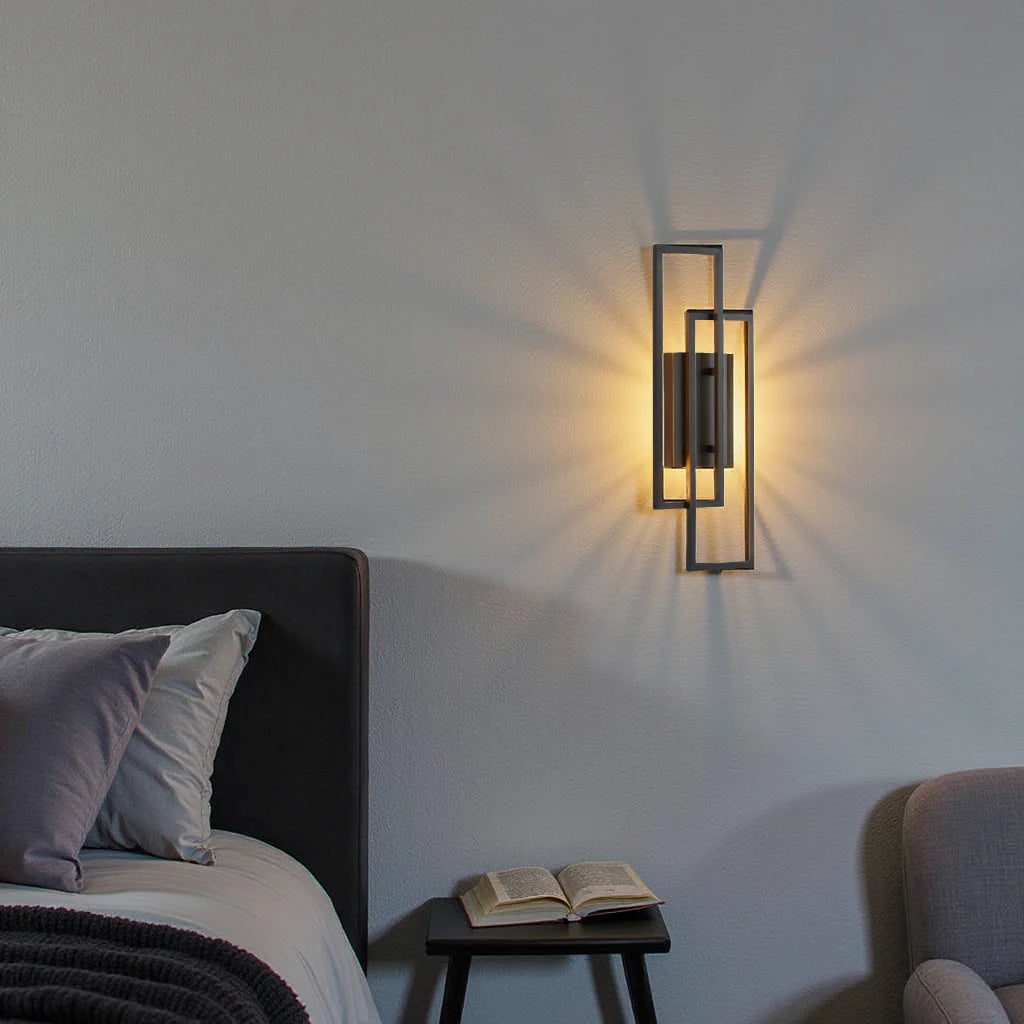 Geometrische LED Wandlamp met Afstandsbediening voor Binnengebruik – Dimbare Muurlamp 6