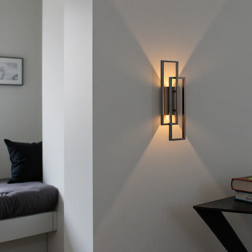 Geometrische LED Wandlamp met Afstandsbediening voor Binnengebruik – Dimbare Muurlamp 7