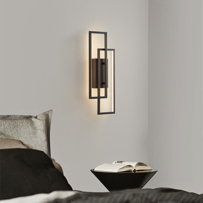 Geometrische LED Wandlamp met Afstandsbediening voor Binnengebruik – Dimbare Muurlamp 8