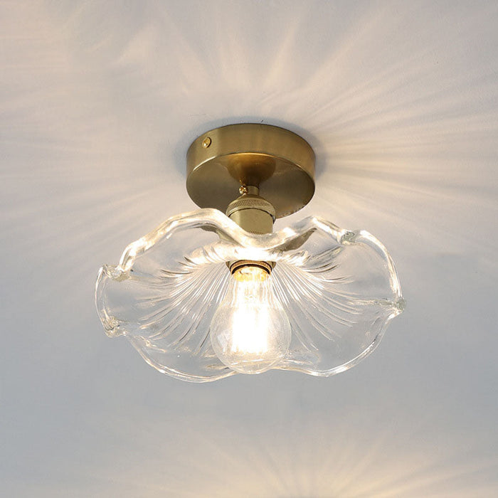 Glazen Plafondlamp Hibiscusvorm – Moderne Plafonniere voor Slaapkamer en Woonkamer Verlichting 6