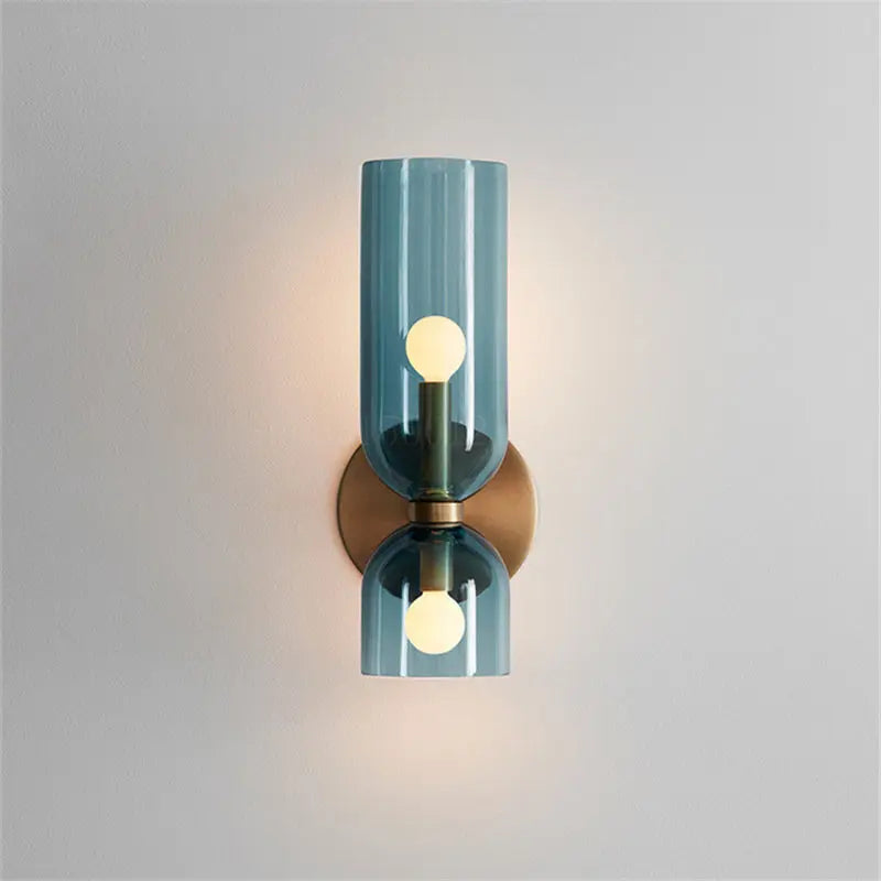 Glazen Wandlamp met Elegante Afwerking voor Slaapkamer en Woonkamer 1