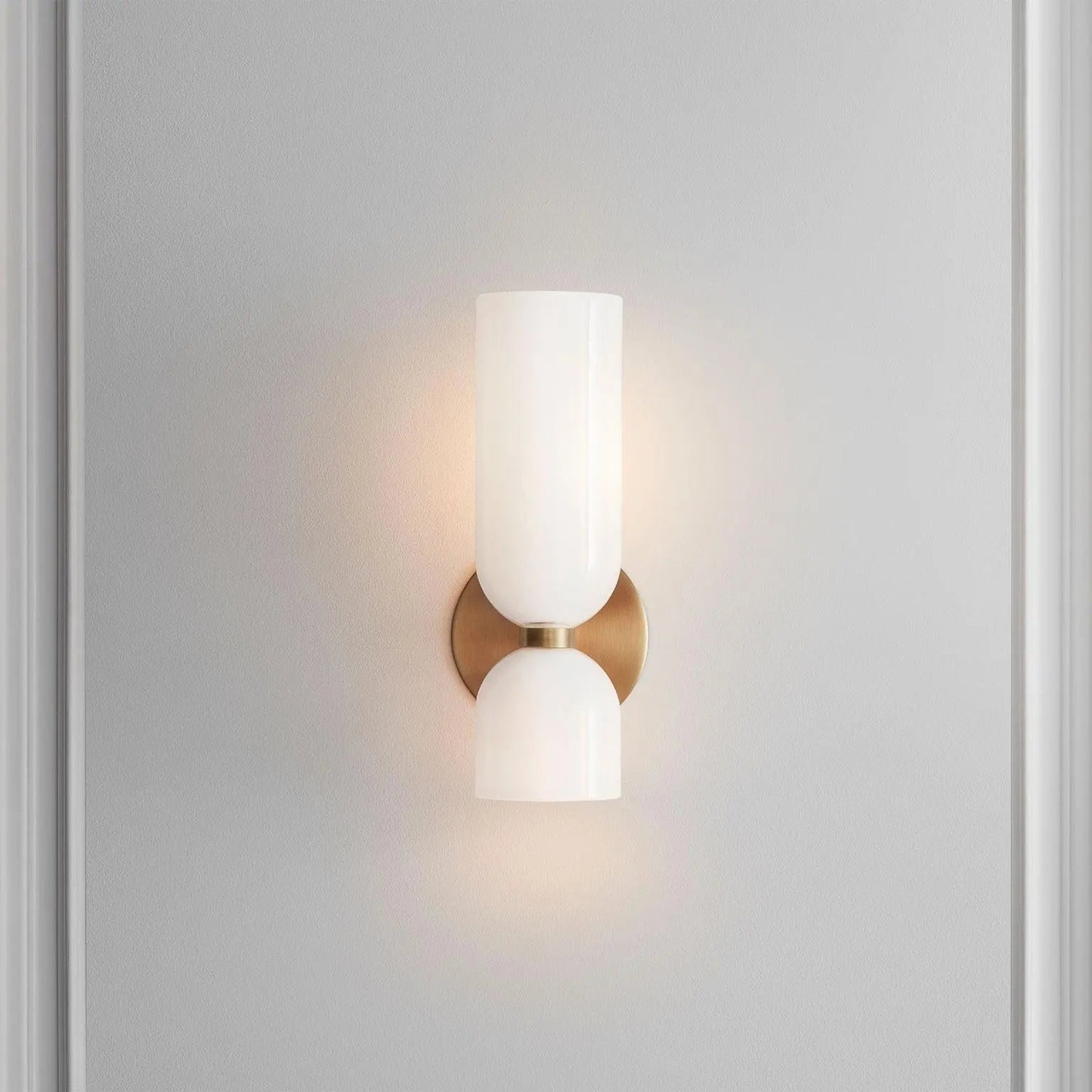 Glazen Wandlamp met Elegante Afwerking voor Slaapkamer en Woonkamer 4