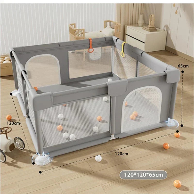 Speelbox Baby en Peuter met Zachte Panelen 120 x 120cm