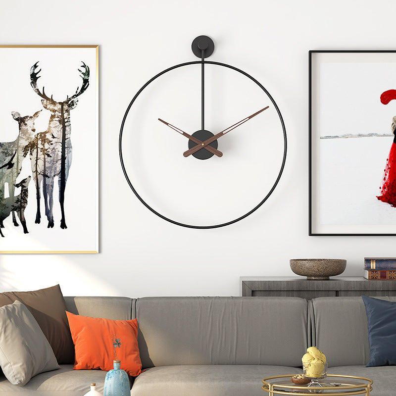 Grote Wandklok Metaal 40 cm – Minimalistisch Modern Design