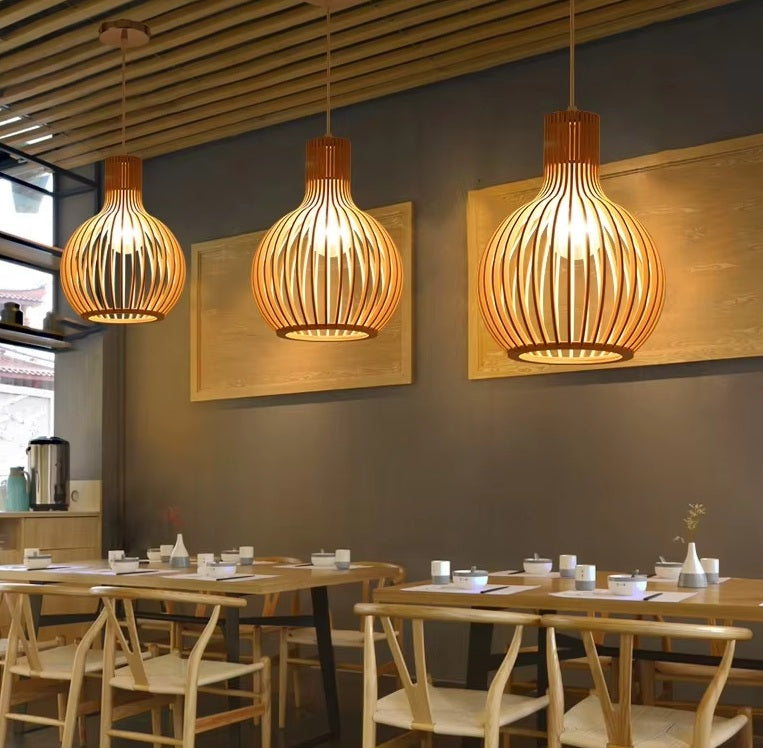 Handgeweven Bambus Hanglamp voor Woonkamer en Eetkamer - Natuurlijke Pendelleuchte met Moderne Afwerking 2