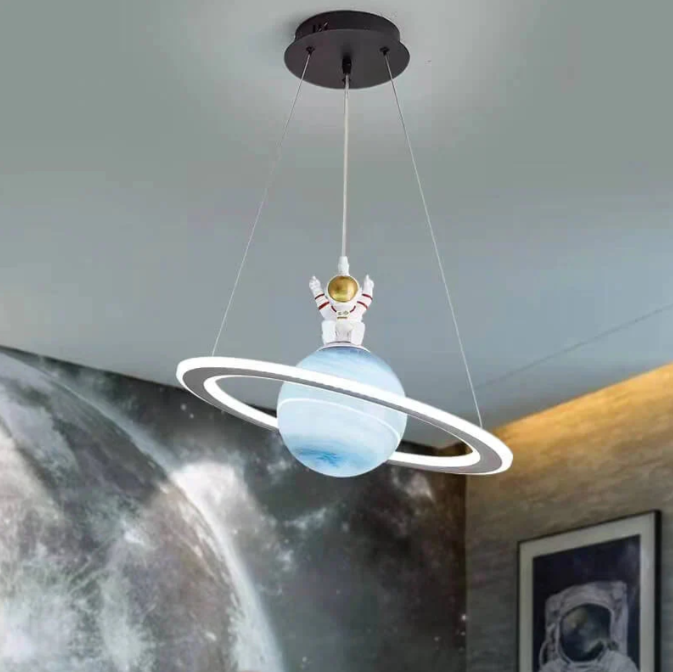 Hanglamp Astronaut LED voor Kinderkamer - Ruimteverlichting