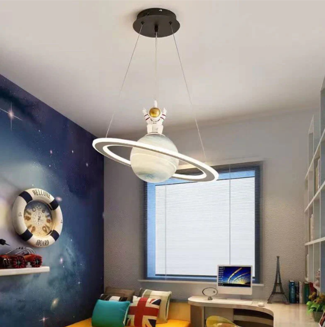 Hanglamp Astronaut LED voor Kinderkamer – Creatieve Ruimteverlichting met Energiezuinige LED 4