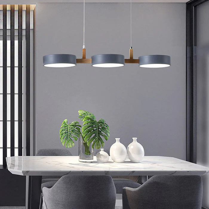 Hanglamp Eettafel met Cilindervorm en Houten Accenten voor Woonkamer 12