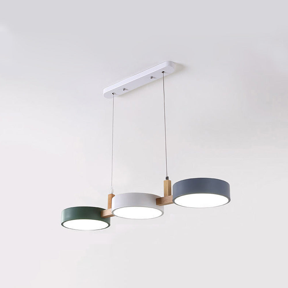 Hanglamp Eettafel met Cilindervorm en Houten Accenten voor Woonkamer 8