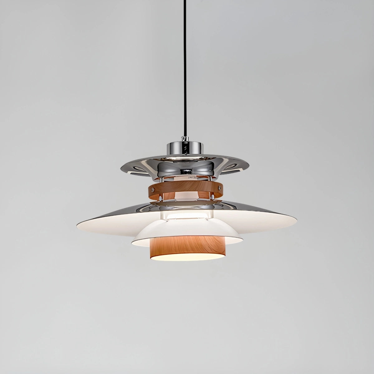 Hanglamp Eettafel met Modern UFO-Design en Verstelbare Hoogte 0