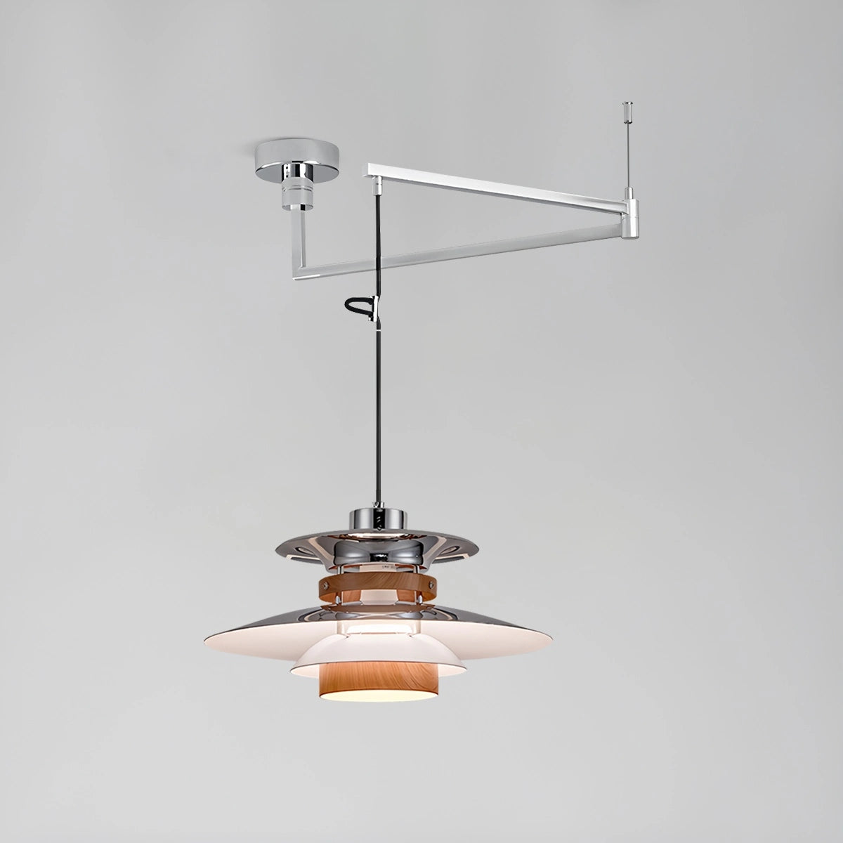 Hanglamp Eettafel met Modern UFO-Design en Verstelbare Hoogte 15