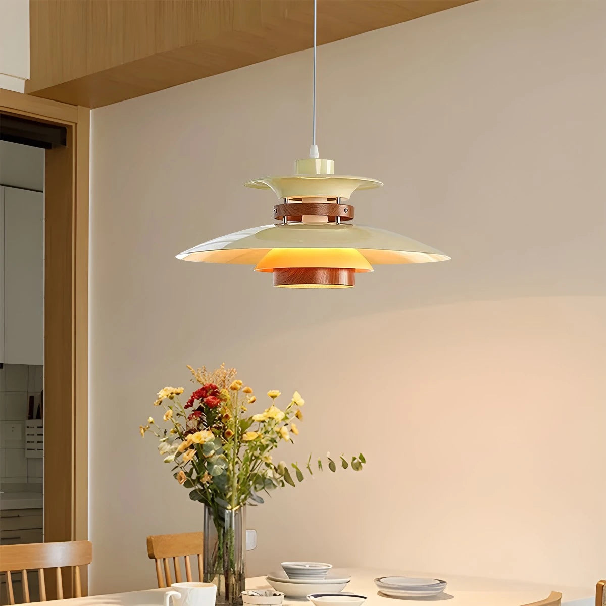 Hanglamp Eettafel met Modern UFO-Design en Verstelbare Hoogte 2