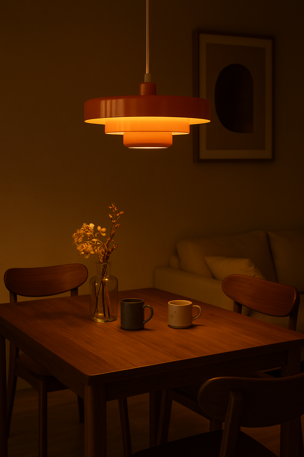 Hanglamp Eettafel met Retro Design en Warm Wit LED Licht