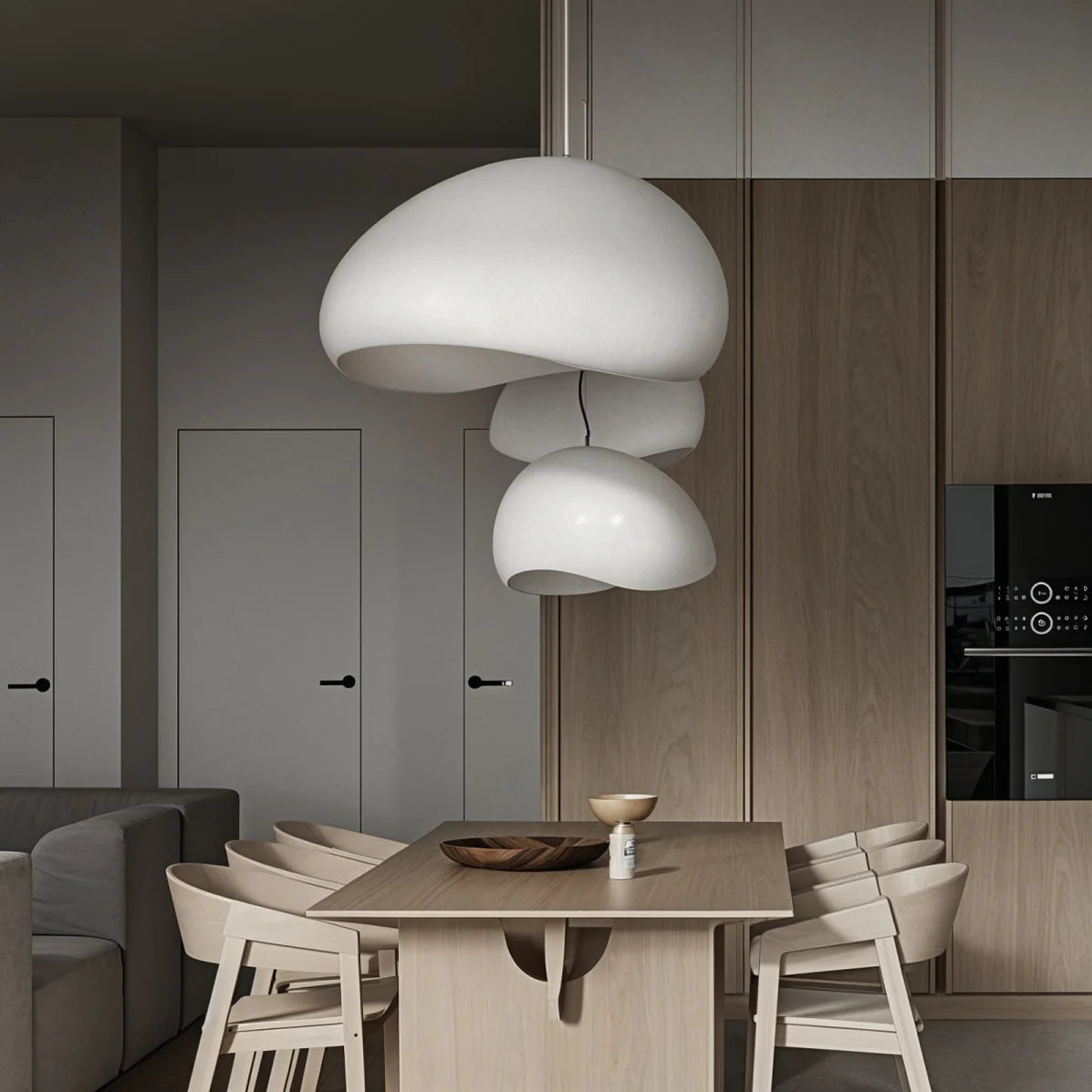 Hanglamp Khmara - Organisch Design voor Eettafel en Woonkamer Lamp 1