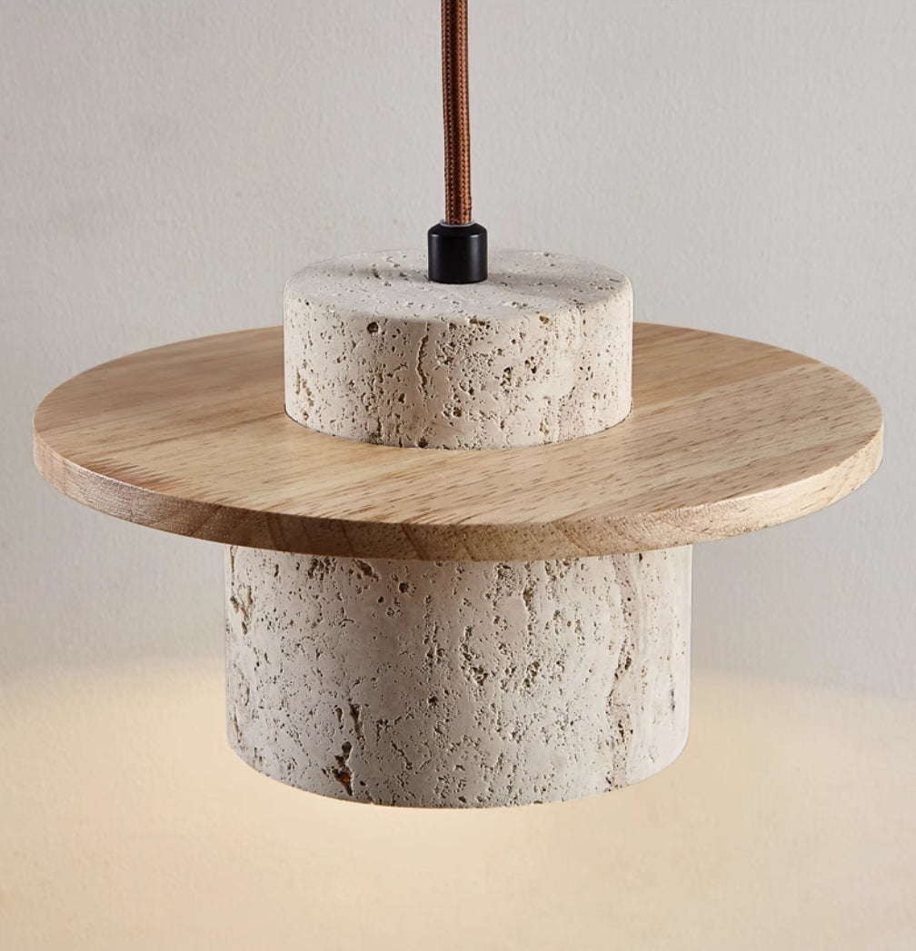 Hanglamp Travertin met LED Verlichting – Retro Eetkamer Lamp voor Woonkamer en Slaapkamer 4