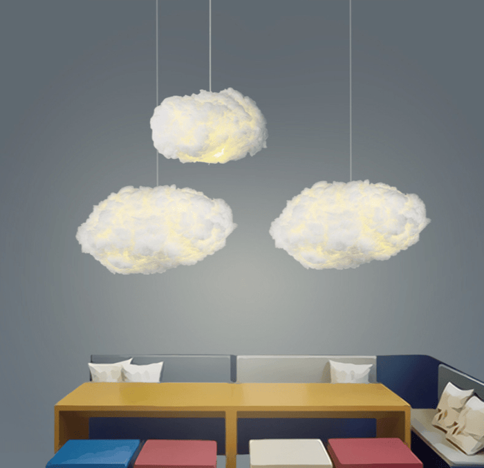 Hanglamp Wolkenvorm van Katoen – Zacht Licht voor Slaapkamer en Kinderen 5