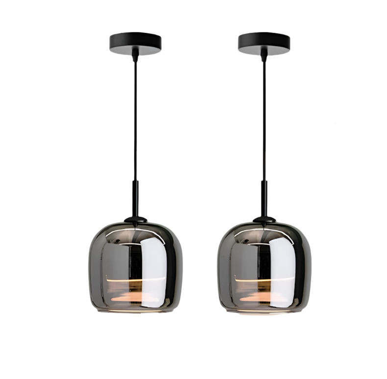 Hanglamp Zwart van Glas voor Eettafel – Elegante Woonkamer Lamp met Moderne Stijl 10