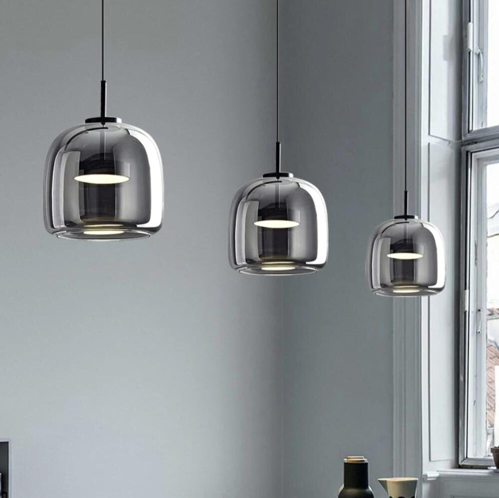 Hanglamp Zwart van Glas voor Eettafel – Elegante Woonkamer Lamp met Moderne Stijl 6