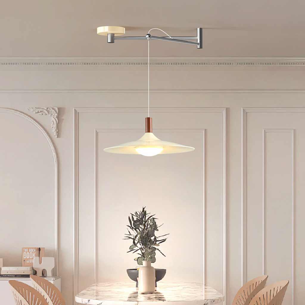 Hanglamp met Verstelbare Zwenkarm en Dimbare LED voor Eettafel en Slaapkamer 4