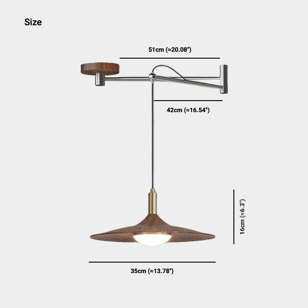 Hanglamp met Verstelbare Zwenkarm en Dimbare LED voor Eettafel en Slaapkamer 7