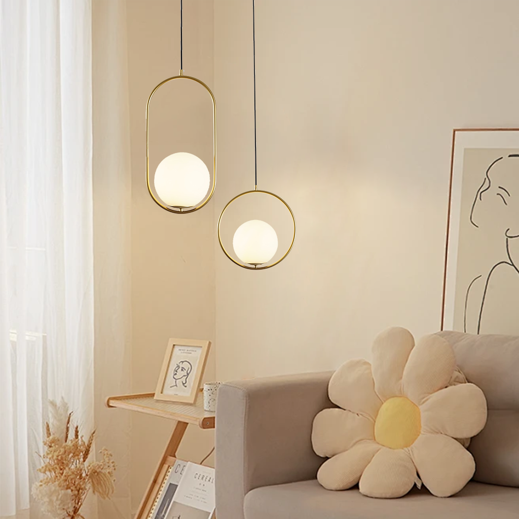 Hanglamp van Gebogen Messing voor Woonkamer en Eetkamer – Elegante Industriele Hanglamp 4