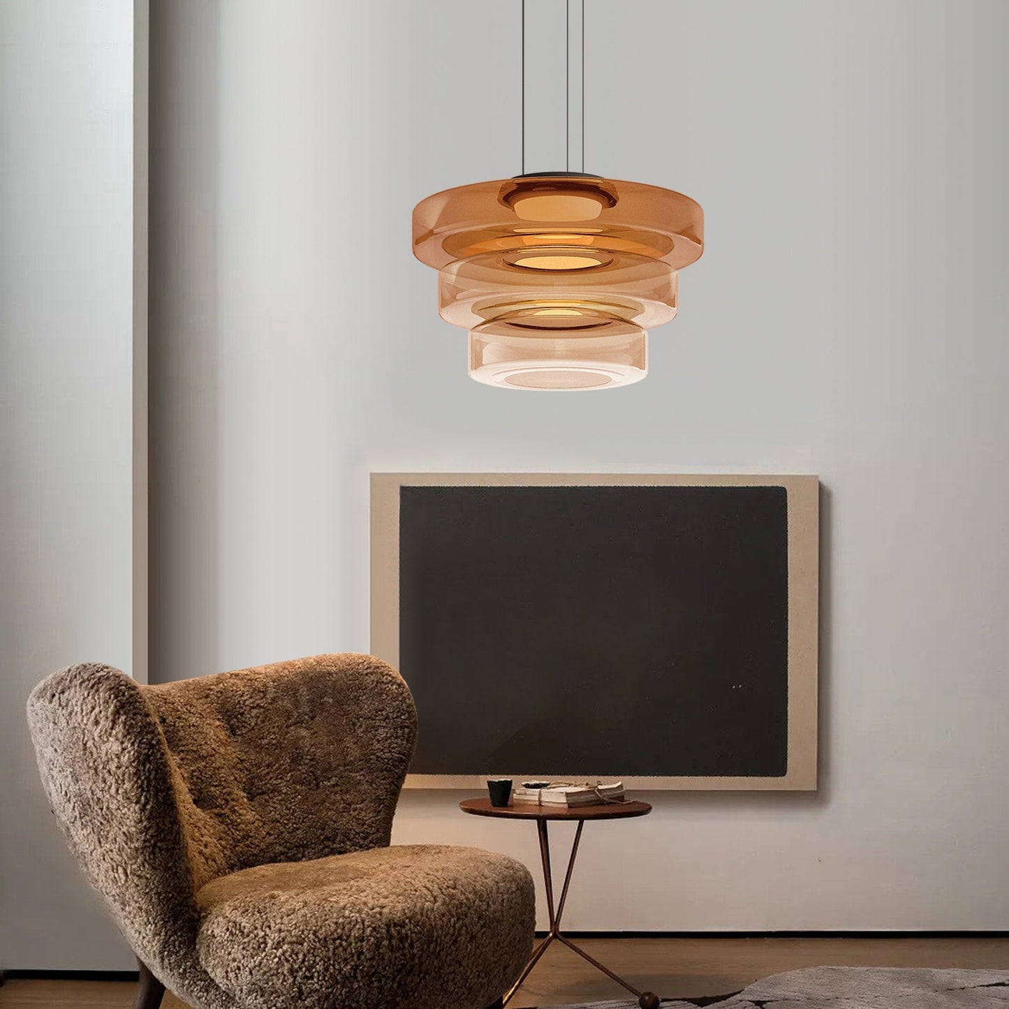 Hanglamp van Glas in Bauhaus Stijl voor Woonkamer, Eettafel en Slaapkamer – Elegante Hanglamp 2