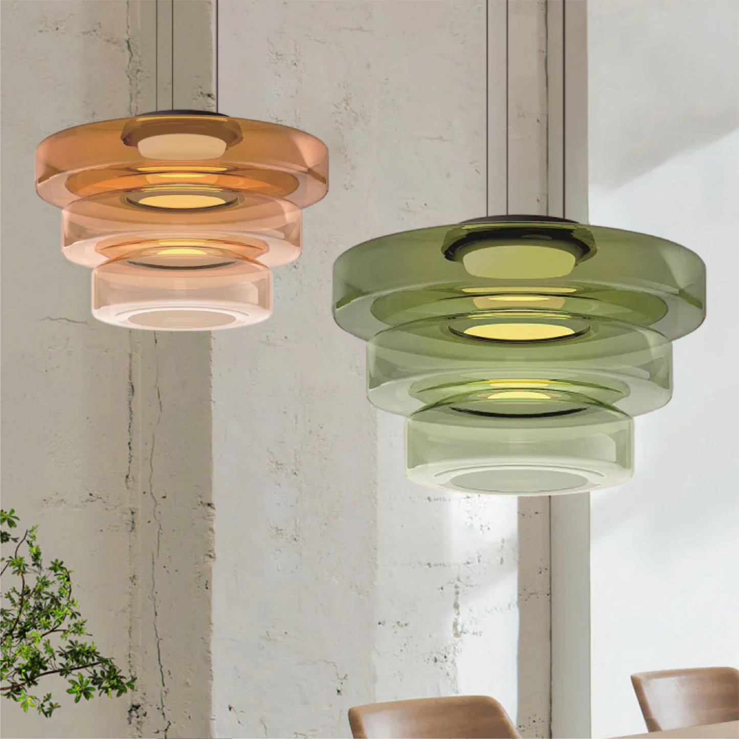 Hanglamp van Glas in Bauhaus Stijl voor Woonkamer, Eettafel en Slaapkamer – Elegante Hanglamp 4