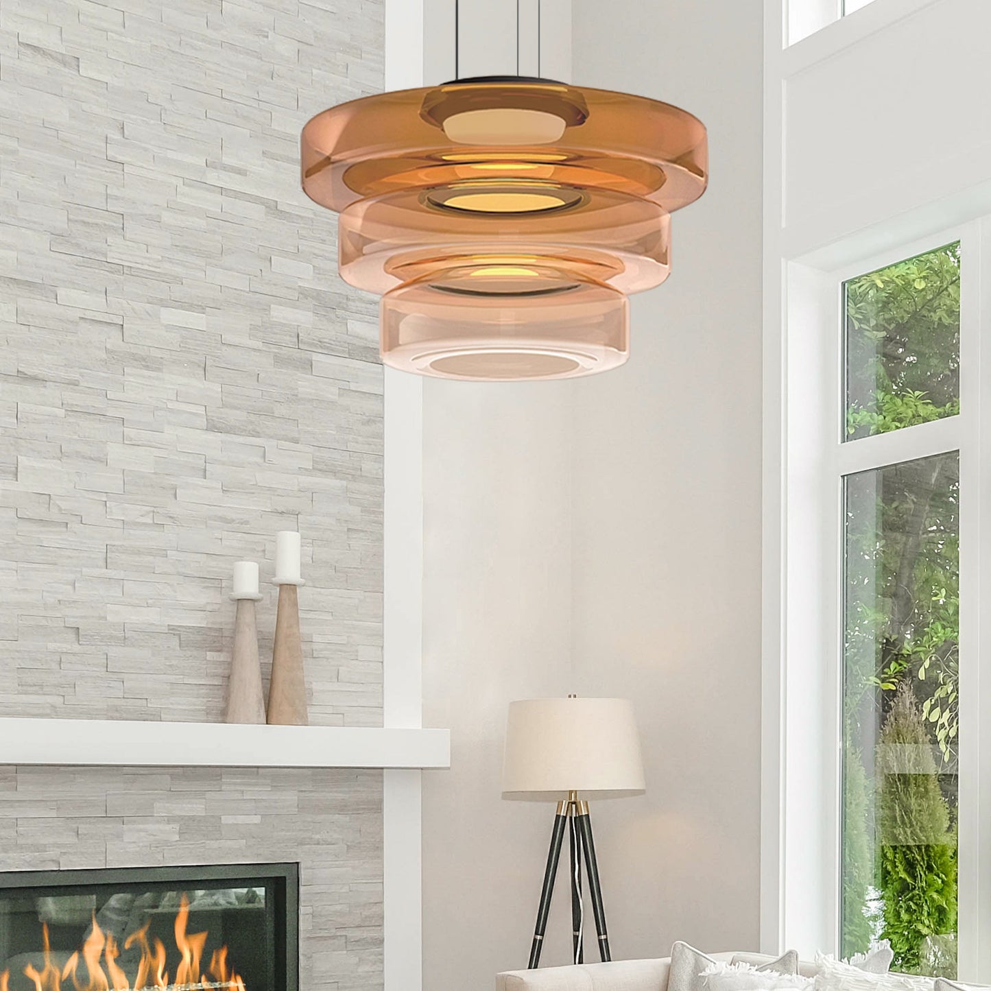 Hanglamp van Glas in Bauhaus Stijl voor Woonkamer, Eettafel en Slaapkamer – Elegante Hanglamp 5