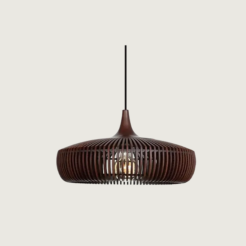 Hanglamp van Massief Hout met Japandi Design voor Eettafel en Woonkamer 1