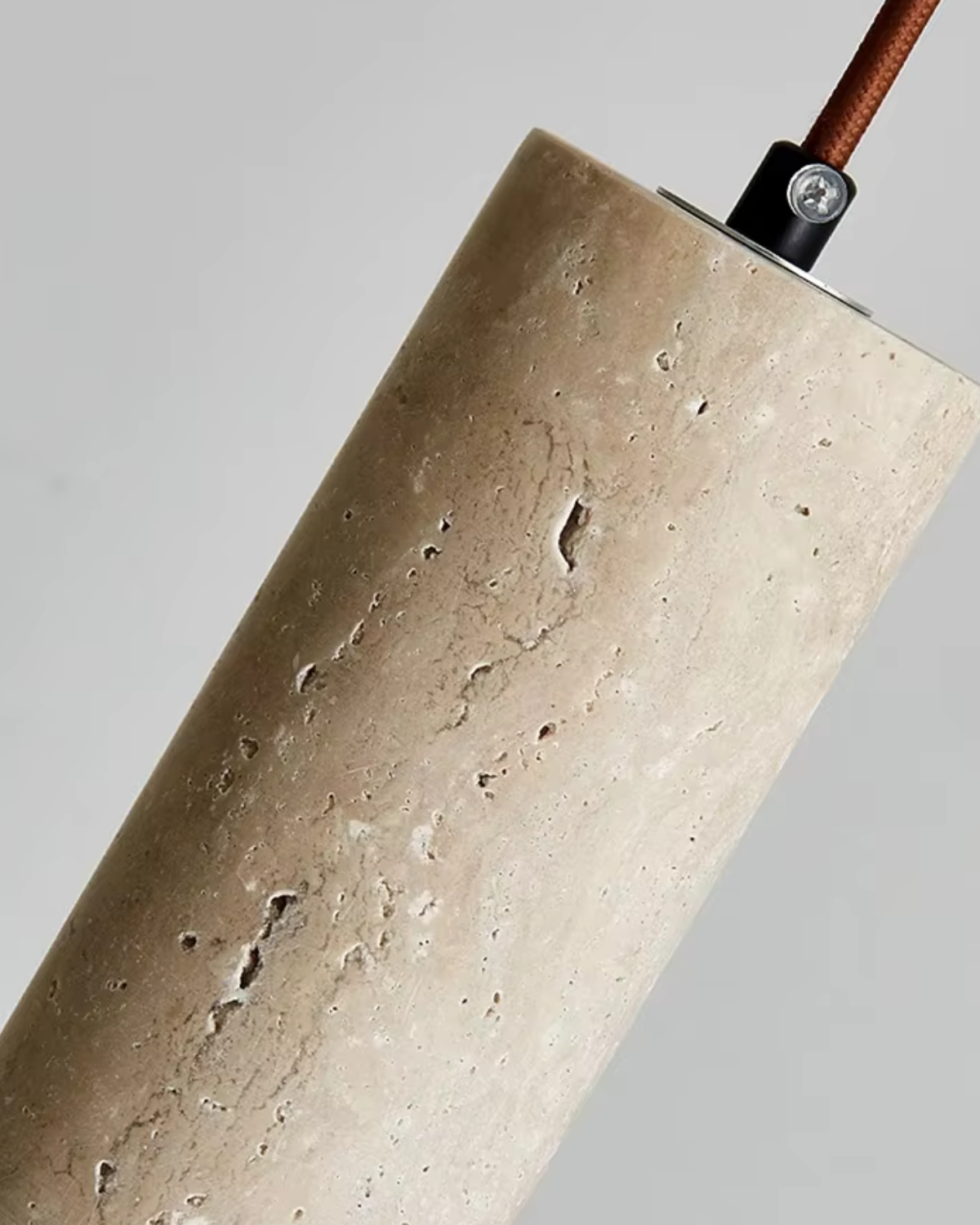 Hanglamp van Travertijn voor Eettafel en Woonkamer – Tijdloos Japandi Design 5