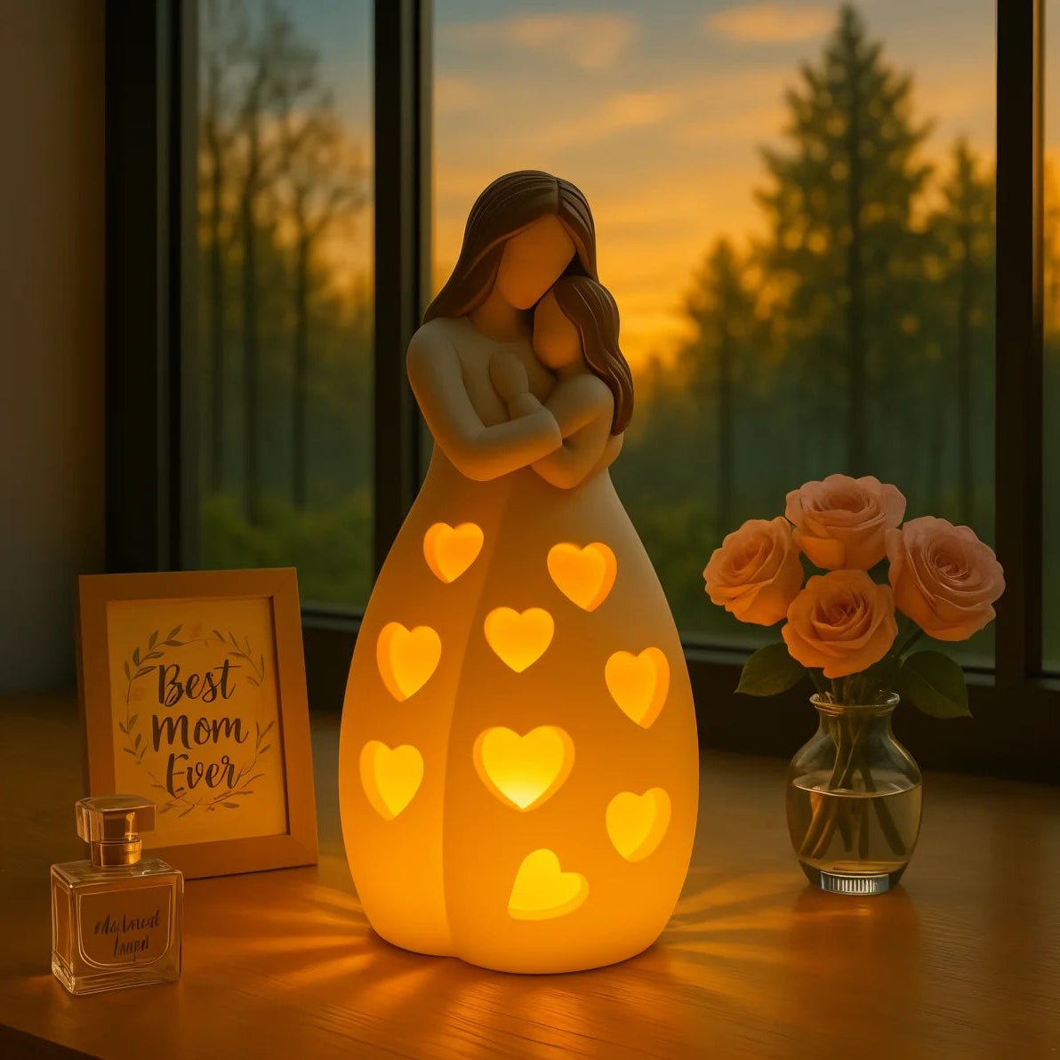 Hart van Mama Sfeerlamp – Warme LED Verlichting