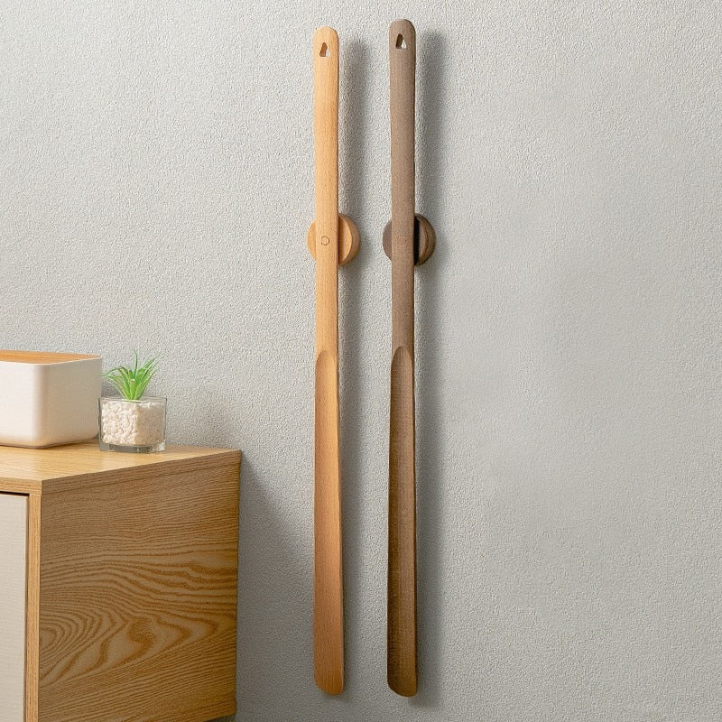 Houten Lange Schoenlepel van Beukenhout met Magnetische Handgreep – 50 cm Lang 1