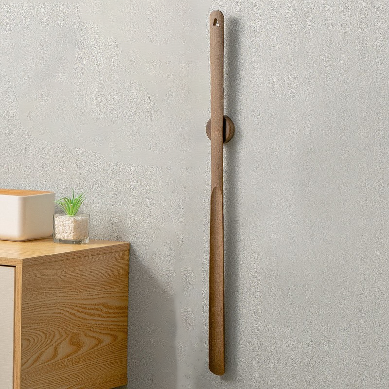 Houten Lange Schoenlepel van Beukenhout met Magnetische Handgreep – 50 cm Lang 9