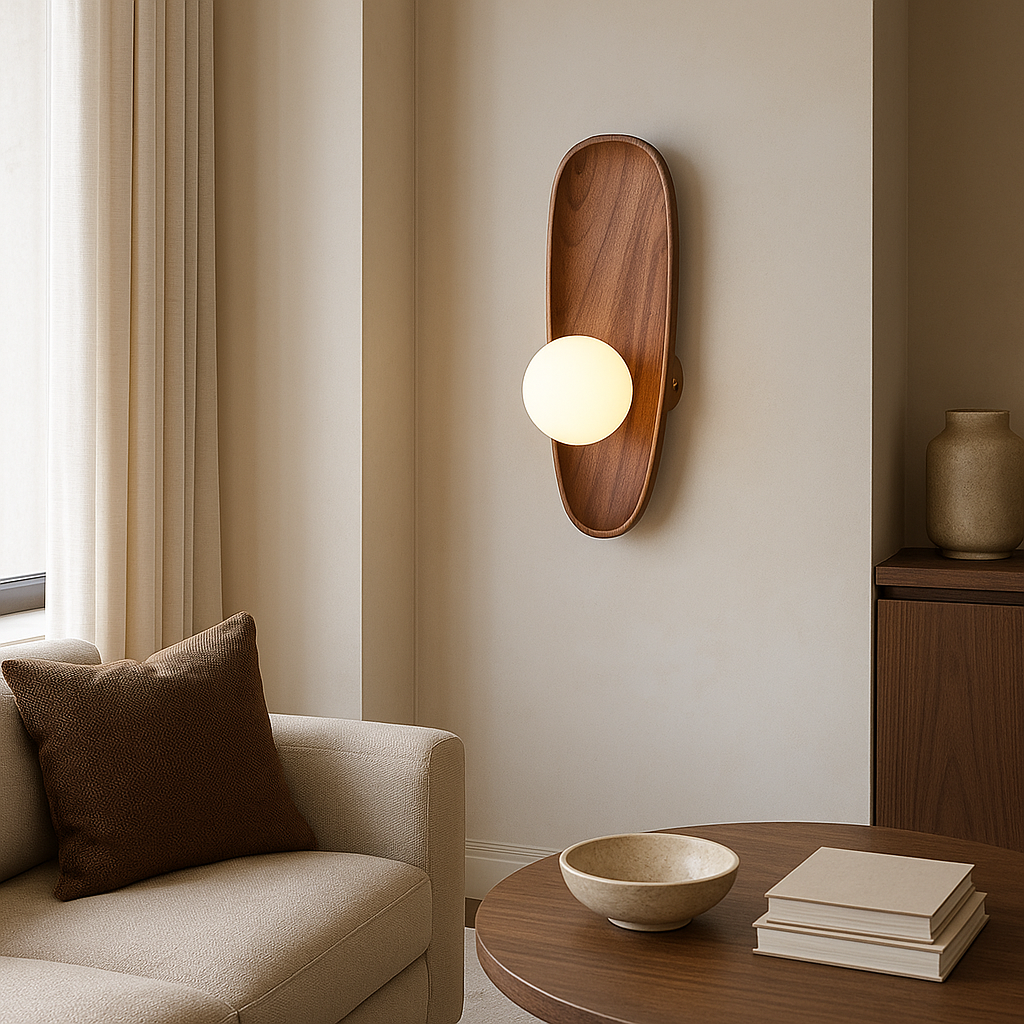 Houten Wandlamp met LED Verlichting – Scandinavisch Minimalistisch Design voor Binnen 4