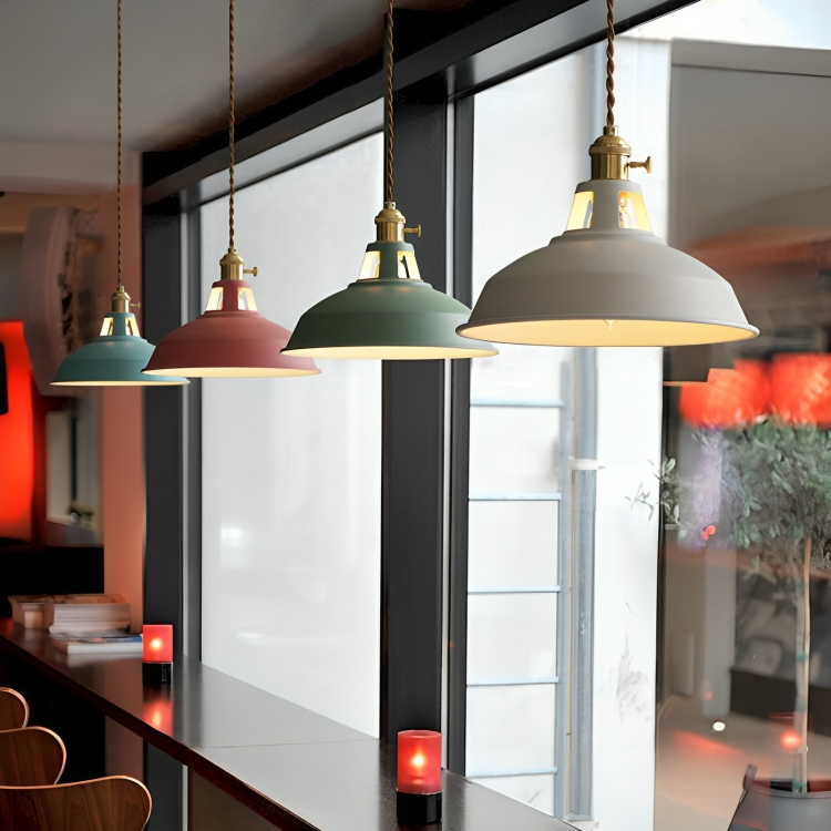 Hanglamp voor Eettafel met Retro Industrieel Ontwerp en Eenvoudige Montage
