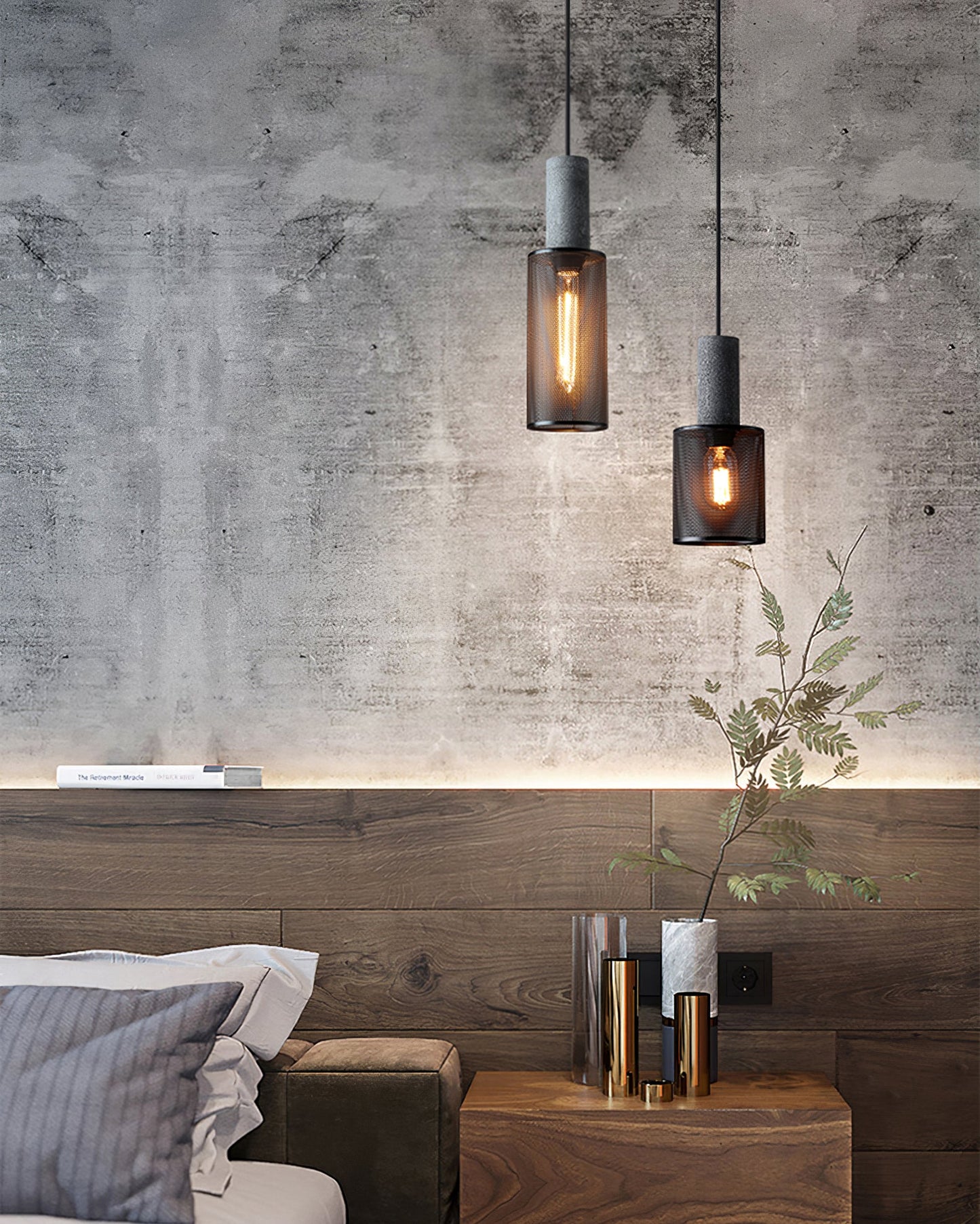 Industriele Hanglamp van Beton en Metaal – Perfecte Woonkamer Lamp voor Eettafel en Eetkamer 3