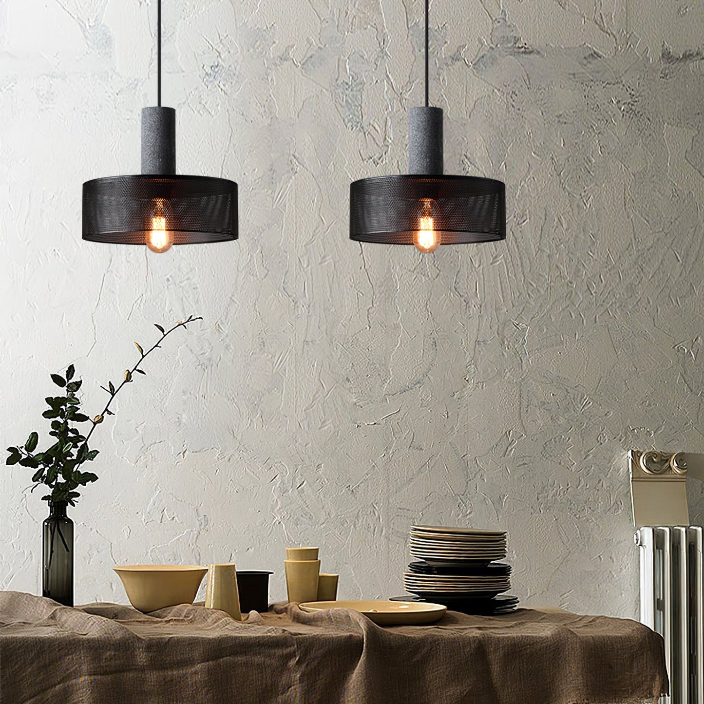Industriele Hanglamp van Beton en Metaal – Perfecte Woonkamer Lamp voor Eettafel en Eetkamer 8